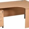 Karbon K2 Ergonomic Panel End Office Desks With Narrow Under Desk Pedestal -EQUIP4WORK Sales 073482
