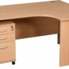 Karbon K2 Ergonomic Panel End Office Desks With Tall Under Desk Pedestal 1 Karbon K2 Ergonomic Panel End Office Desks With Tall Under Desk Pedestal -EQUIP4WORK Sales 073488