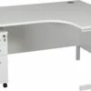 Karbon K3 Ergonomic Deluxe Cantilever Desk With Narrow Mobile Pedestal -EQUIP4WORK Sales 073543