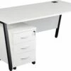 Karbon K6 A-Frame Rectangular Desks With Under Desk Mobile Pedestal -EQUIP4WORK Sales 073598