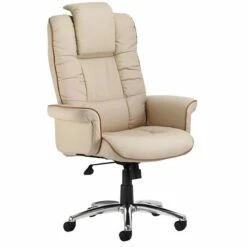 Windsor Cream Enviro Leather Faced Manager Armchair