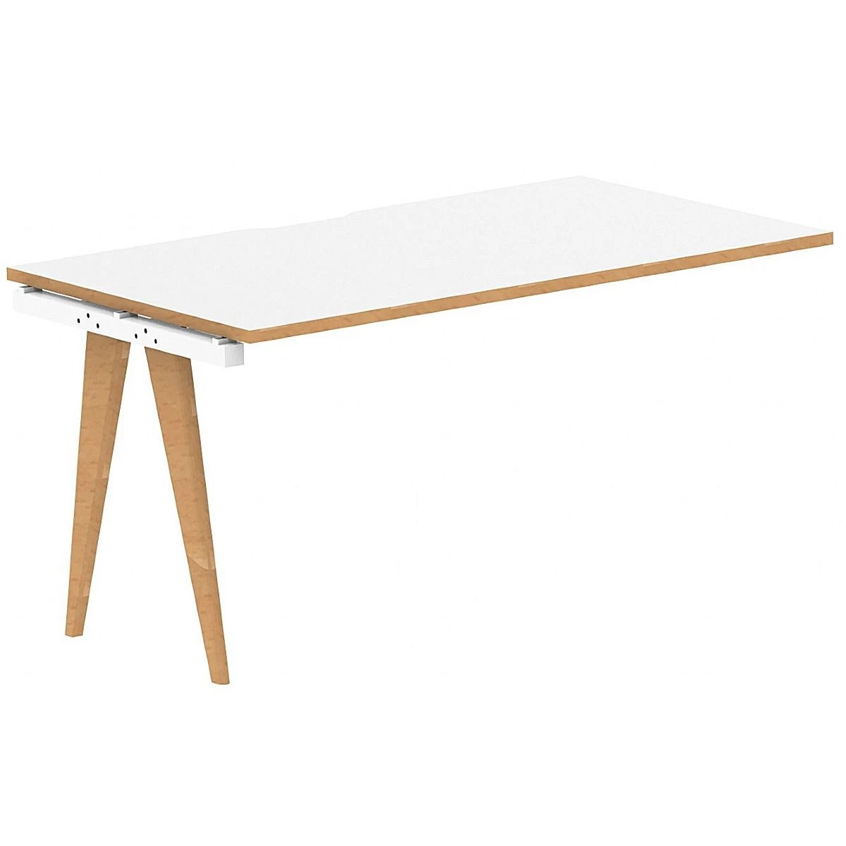Bianco Rectangular Bench Desk Extension 3 Bianco Rectangular Bench Desk Extension