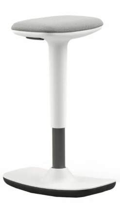 Perch White Sit-Stand Stool