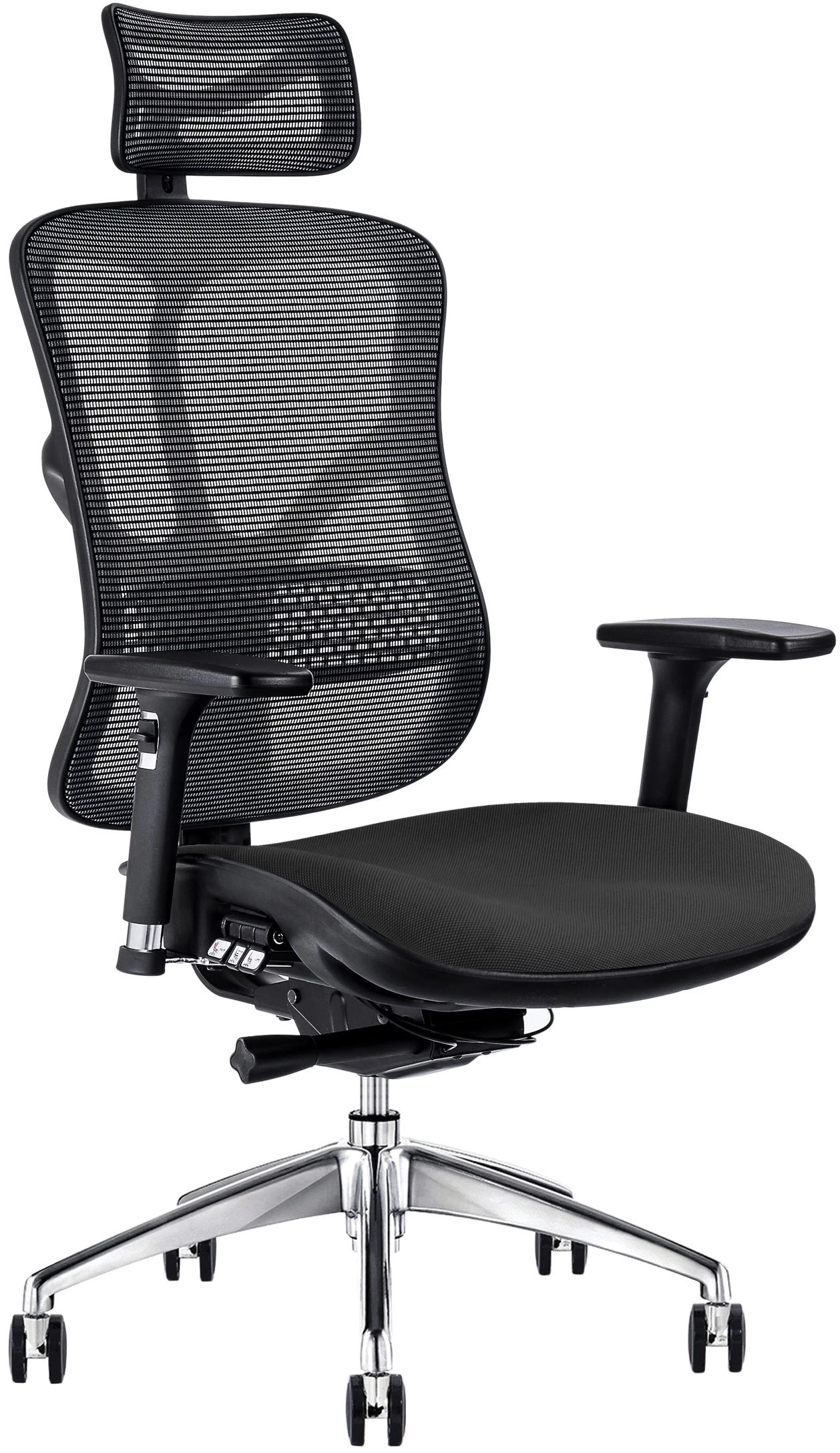 F94 Mesh And Fabric Office Chair With Headrest 3 F94 Mesh And Fabric Office Chair With Headrest
