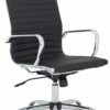 Chase Black Bonded Leather High Back Office Chair -EQUIP4WORK Sales 076004
