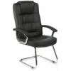Acadia Chrome Enviro Leather Cantilever Chair -EQUIP4WORK Sales 076581