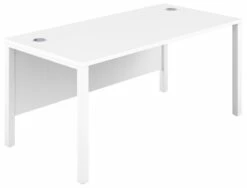 Commerce II Executive White Rectangular Office Desks